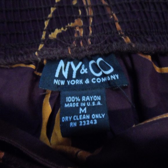 NWT NY & Co. Maxi Brown/Gold Wrap Skirt - Size M - Picture 9 of 9